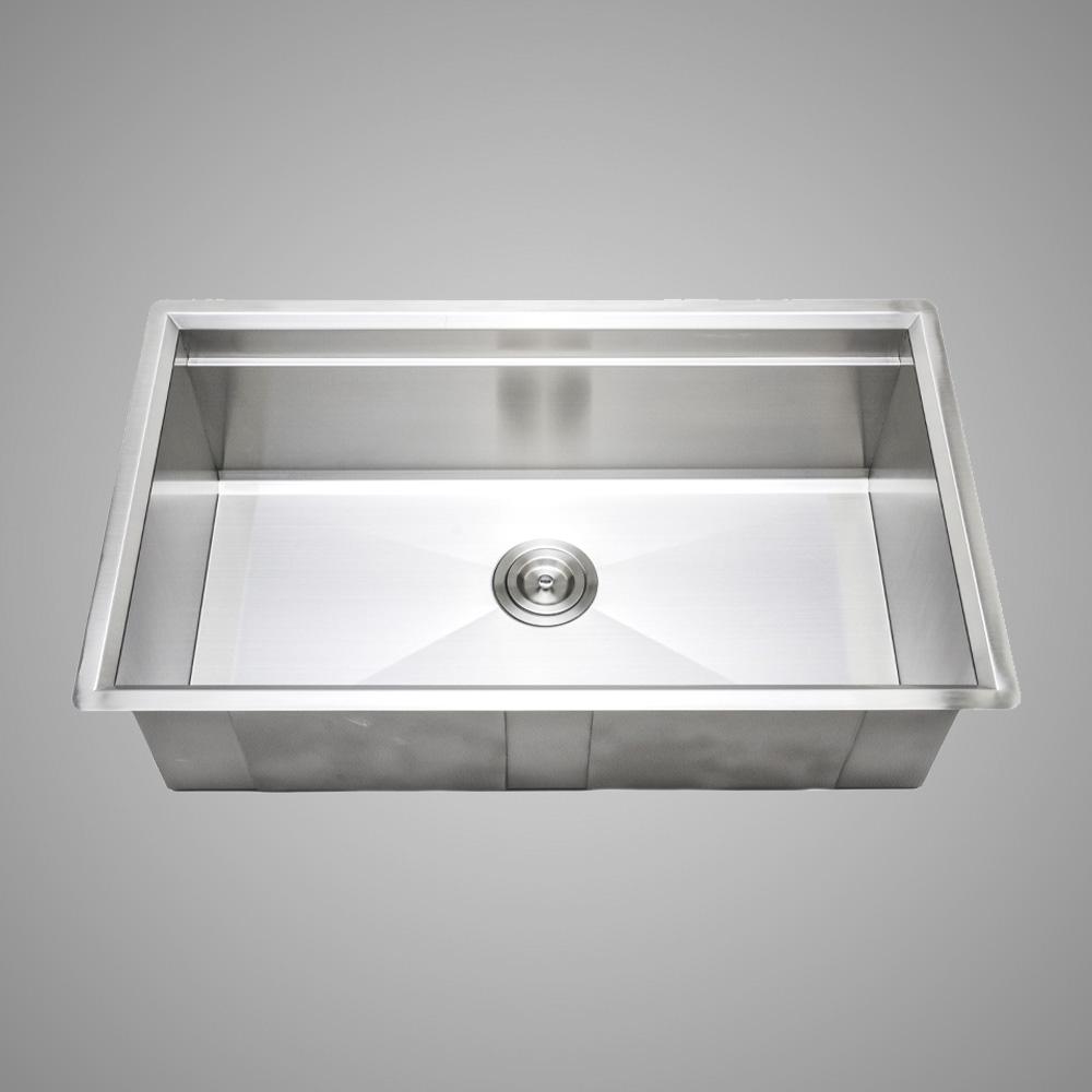 32" Becket Stainless Steel Single-Bowl Workstation Undermount Sink