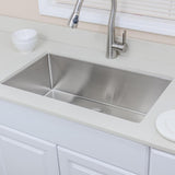 32" Devens Stainless Steel Single-Bowl Undermount Sink