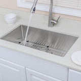 32" Devens Stainless Steel Single-Bowl Undermount Sink