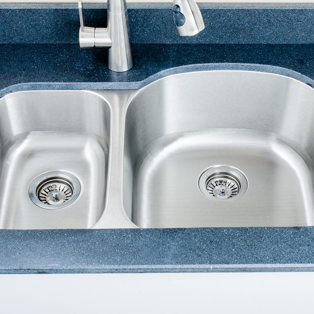 32" Errol Stainless Steel Double-Bowl Undermount Sink