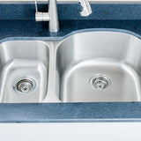 32" Errol Stainless Steel Double-Bowl Undermount Sink