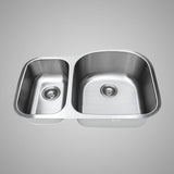 32" Errol Stainless Steel Double-Bowl Undermount Sink