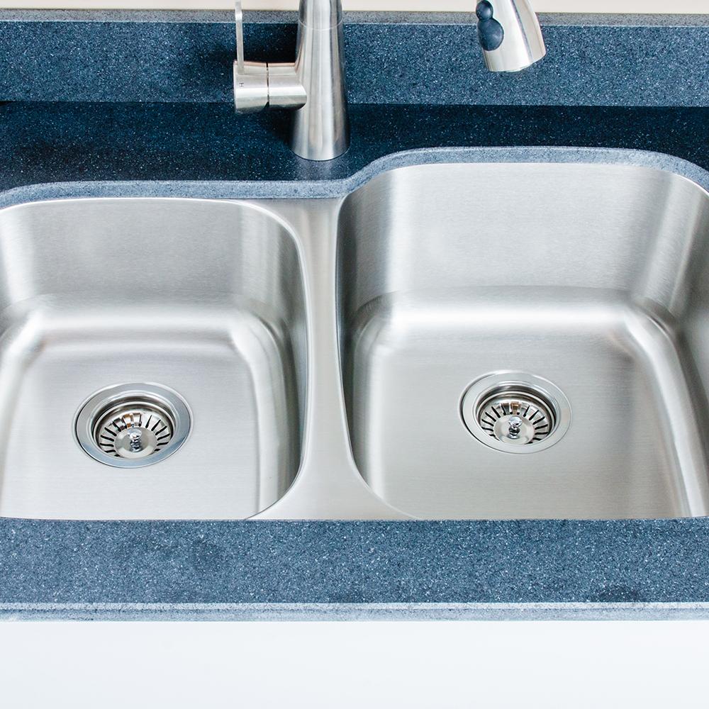 32" Langdon Stainless Steel Double-Bowl Undermount Sink