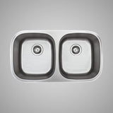 32" Monson Stainless Steel Double-Bowl Undermount Sink