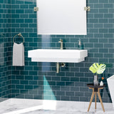 32" Zapa Fireclay Wall-Mount Bathroom Sink