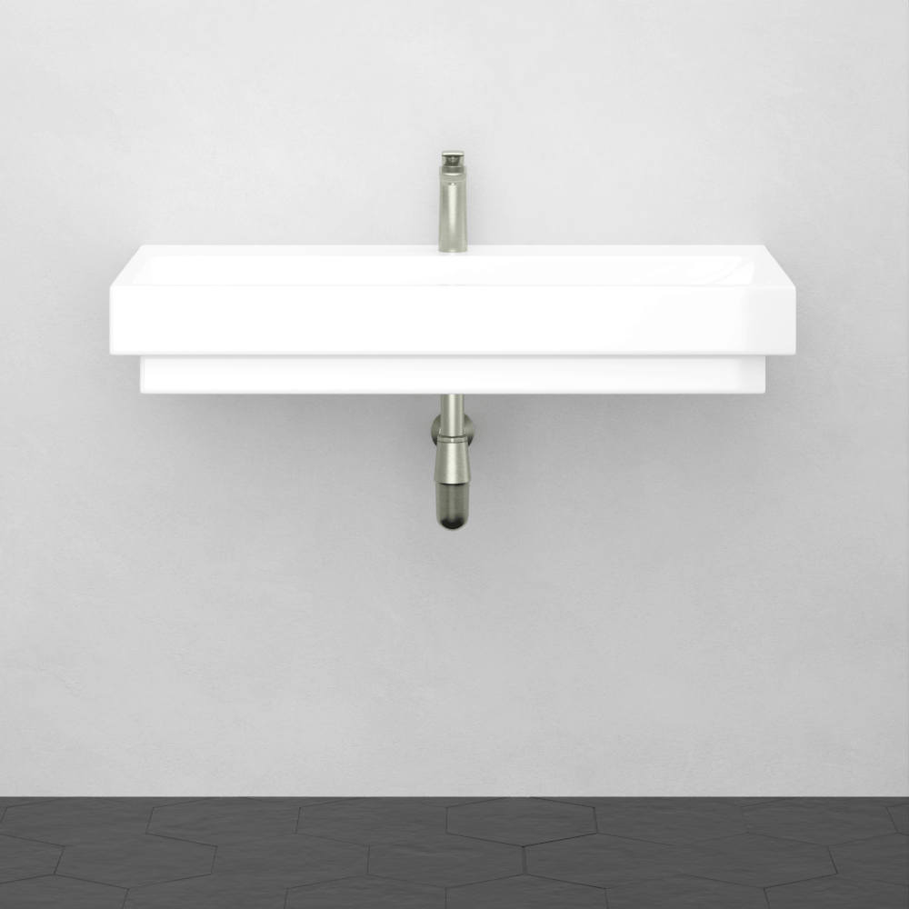 32" Zapa Fireclay Wall-Mount Bathroom Sink