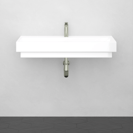 32" Zapa Fireclay Wall-Mount Bathroom Sink