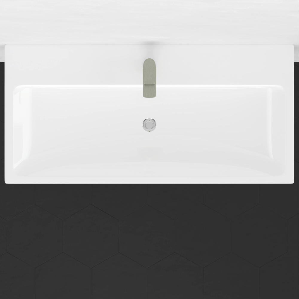 32" Zapa Fireclay Wall-Mount Bathroom Sink