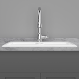 33" Della Cast Iron Double-Bowl Drop-In Kitchen Sink