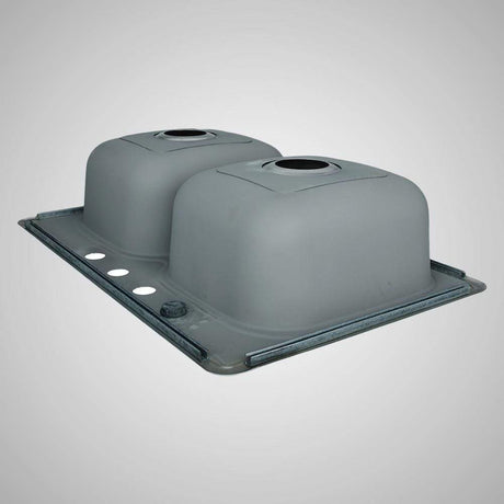 33" Farpesta Stainless Steel Double-Bowl Drop-In Sink