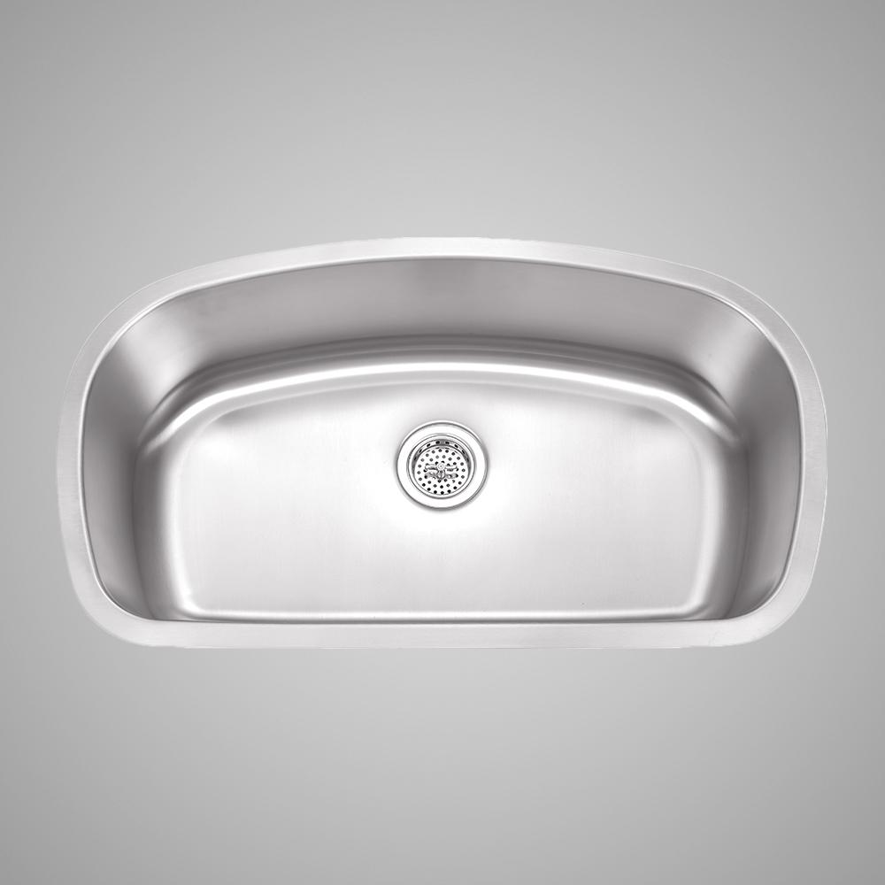 33" Keene Stainless Steel Single-Bowl Undermount Sink