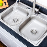 33" Massena Stainless Steel Double-Bowl Drop-In Sink