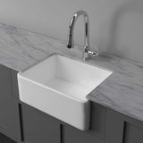 33" Ponca Fireclay Smooth Apron Single-Bowl Farmhouse Sink