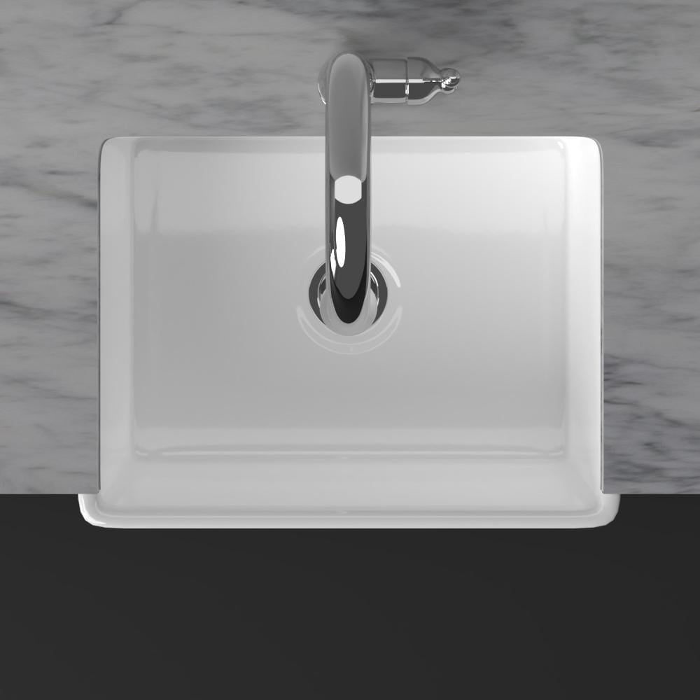 33" Ponca Fireclay Smooth Apron Single-Bowl Farmhouse Sink with Top Lip