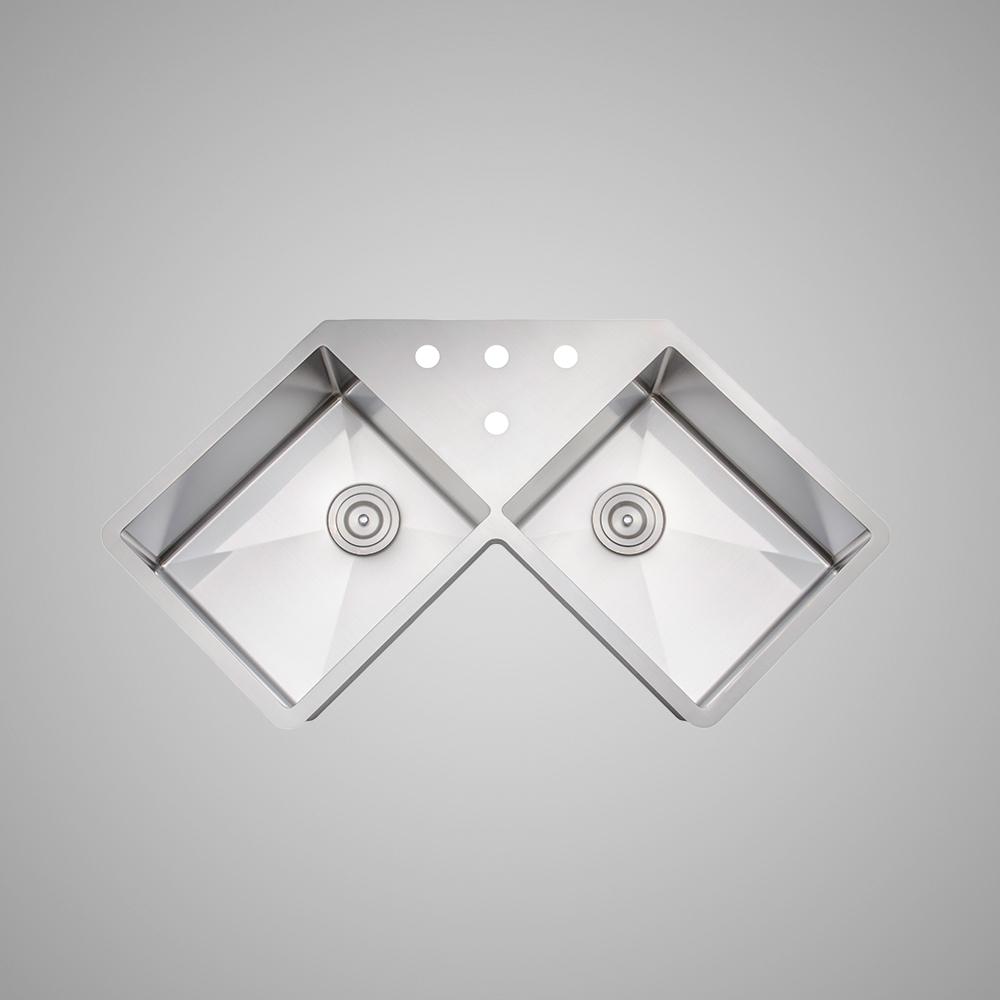 33" Randolph Corner Stainless Steel Undermount Sink