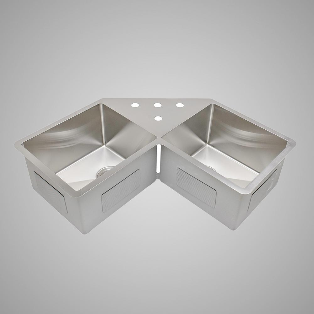 33" Randolph Corner Stainless Steel Undermount Sink