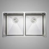 33" Rowe Stainless Steel Double-Bowl Undermount Sink