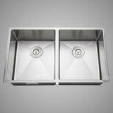 33" Rowe Stainless Steel Double-Bowl Undermount Sink