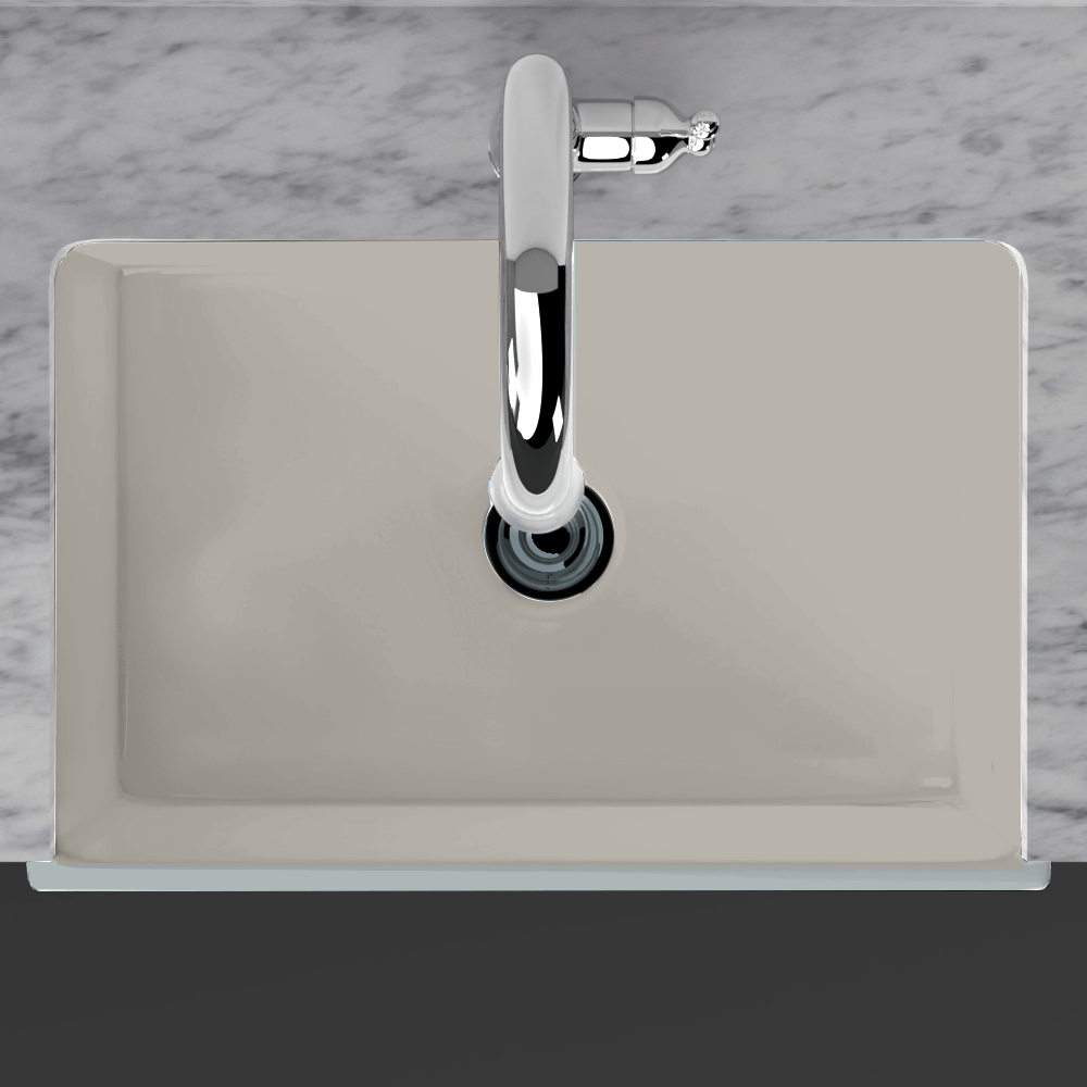 33" Vala Handcrafted Fireclay Single-Bowl Fluted Apron Farmhouse B-Grade Sink - Matte Gray