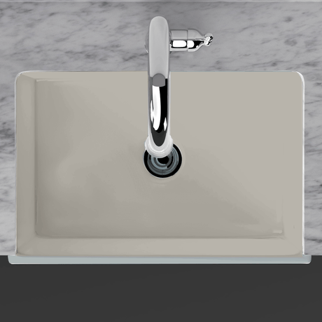 33" Vala Handcrafted Fireclay Single-Bowl Fluted Apron Farmhouse B-Grade Sink - Matte Gray