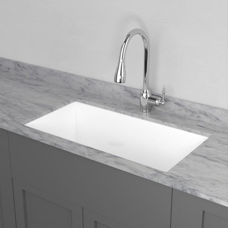 34" Popsey Fireclay Single-Bowl Undermount B-Grade Sink