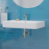 34" Vancher Fireclay Wall-Mount Bathroom Sink