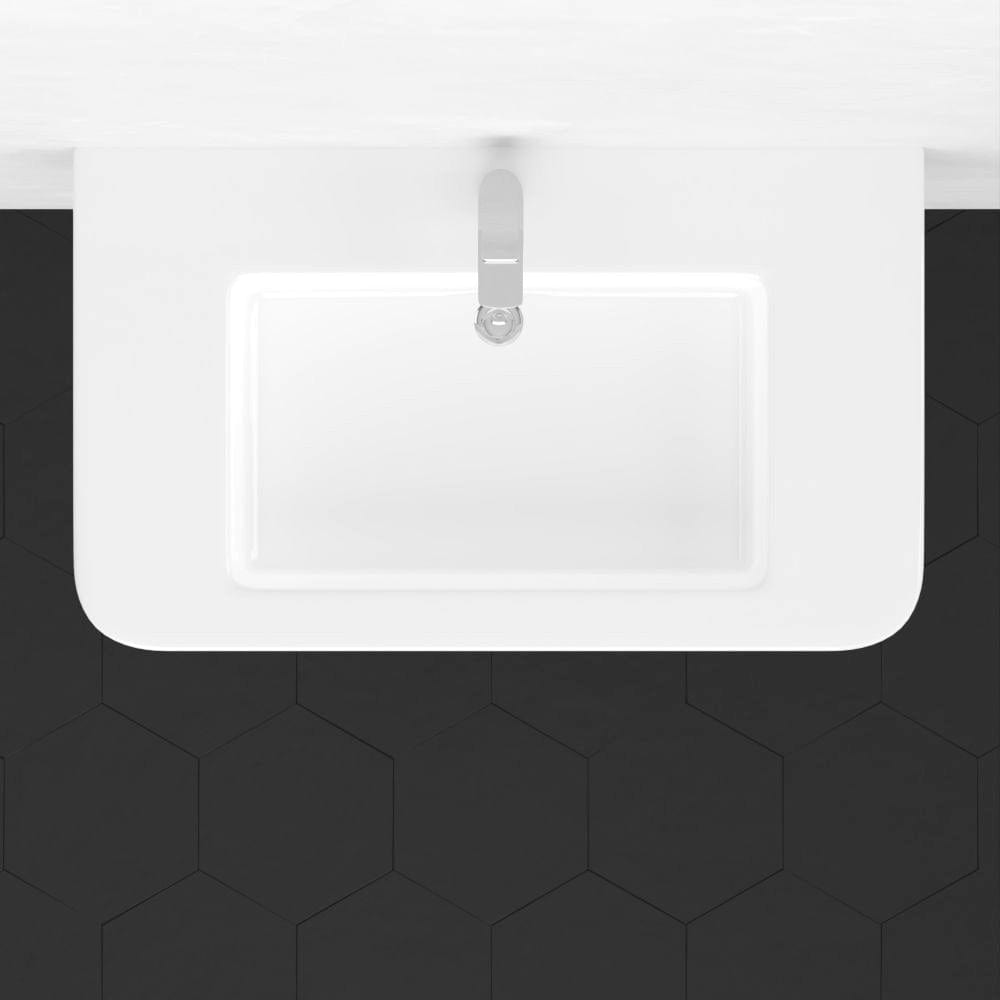 34" Vancher Fireclay Wall-Mount Bathroom Sink