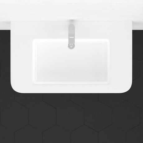 34" Vancher Fireclay Wall-Mount Bathroom Sink