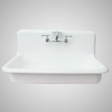 36” Edeline Enameled Cast Iron Wall Mount Bathroom Sink