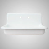 36” Edeline Enameled Cast Iron Wall Mount Bathroom Sink