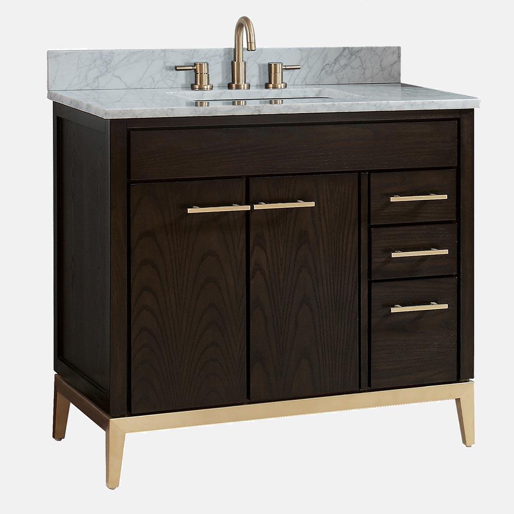36" Forney Vanity for Rectangular Undermount Sink - Dark Chocolate