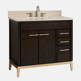 36" Forney Vanity for Rectangular Undermount Sink - Dark Chocolate
