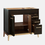 36" Forney Vanity for Rectangular Undermount Sink - Dark Chocolate