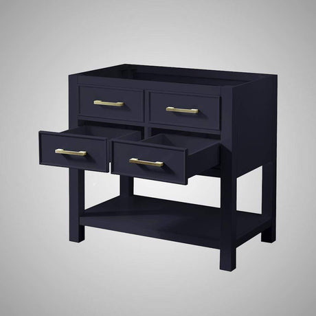 36" Maurizio Vanity Cabinet for Oval Undermount Sink - Navy Blue