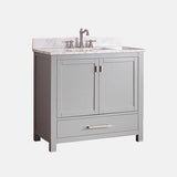 36" Noxon Vanity for Rectangular Undermount Sink - Chilled Gray