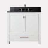 36" Noxon Vanity for Rectangular Undermount Sink - White