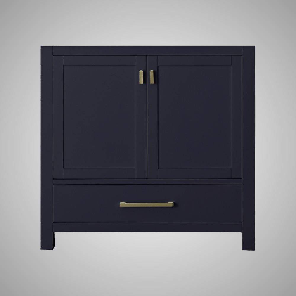 36" Romani Vanity Cabinet for Rectangular Undermount Sink - Navy Blue