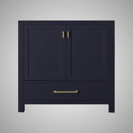 36" Romani Vanity Cabinet for Rectangular Undermount Sink - Navy Blue