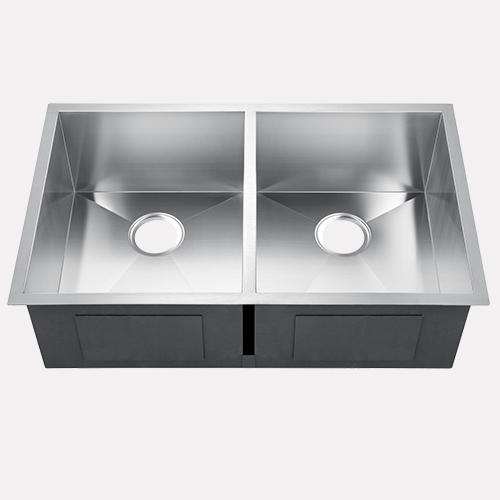 37" Fradley Stainless Steel Double-Bowl Undermount Sink