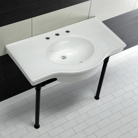 38” Nedi Vitreous China Console Sink