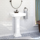 38" Tall Tifton 200 Vitreous China Pedestal Sink