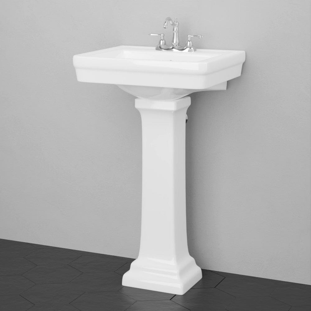 38" Tall Tifton 200 Vitreous China Pedestal Sink