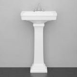 38" Tall Tifton 200 Vitreous China Pedestal Sink