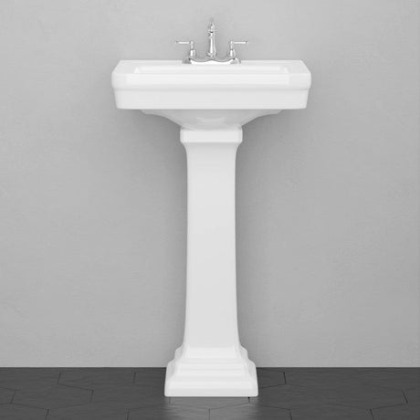 38" Tall Tifton 200 Vitreous China Pedestal Sink