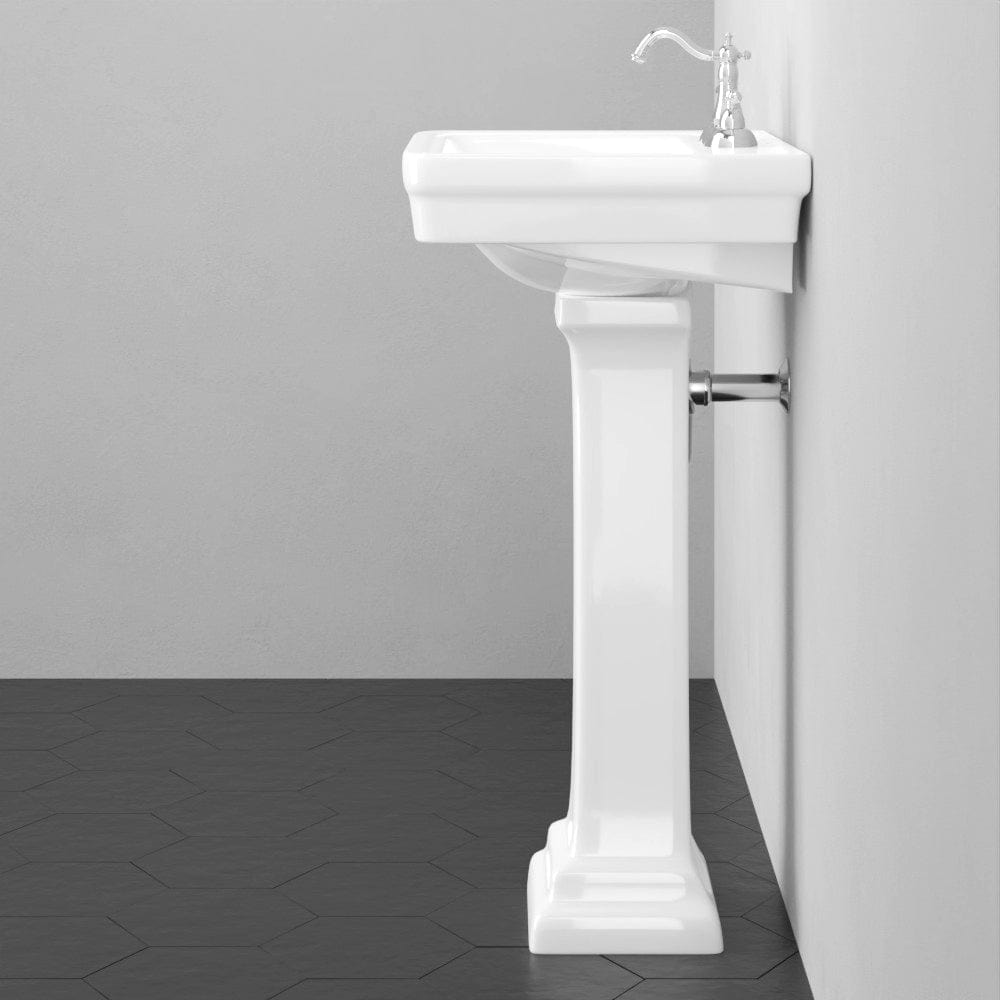 38" Tall Tifton 200 Vitreous China Pedestal Sink