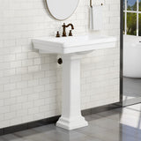 38" Tall Tifton 300 Vitreous China Pedestal Sink