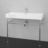 39" Beckley Vitreous China Console Bathroom Sink with Steel Stand