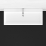 39" Ocate Vitreous China Console Bathroom Sink with Steel Stand