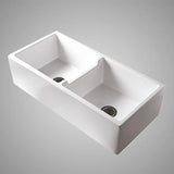 39" Vasto Fireclay Double-Bowl Farmhouse Sink