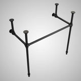 40" Vapster Fireclay Console Bathroom Sink with Steel Stand